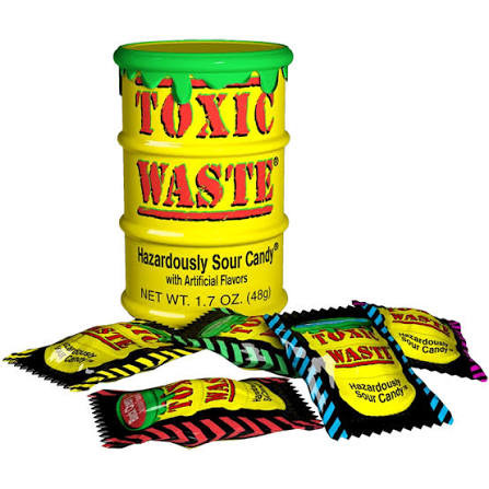 TOXIC WASTE HAZARDOUSLY SOUR 42G (12)