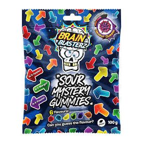 BRAIN BLASTERZ MYSTERY GUMMIES 100G (16)