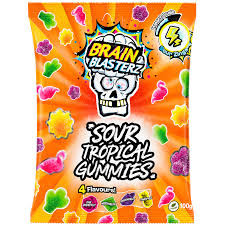 BRAIN BLASTERZ TROPICAL GUMMIES 100G (16