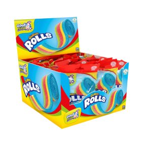 SWEET FLASH GUMMY ROLLS BAG 100G (6*24)